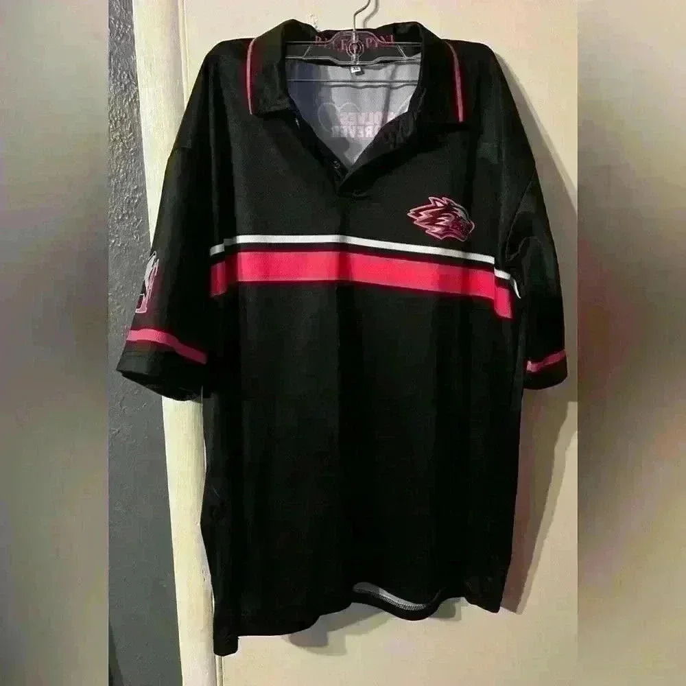 Women Wolves Black/Red Dri-fit T-Shirt Sleeve XL